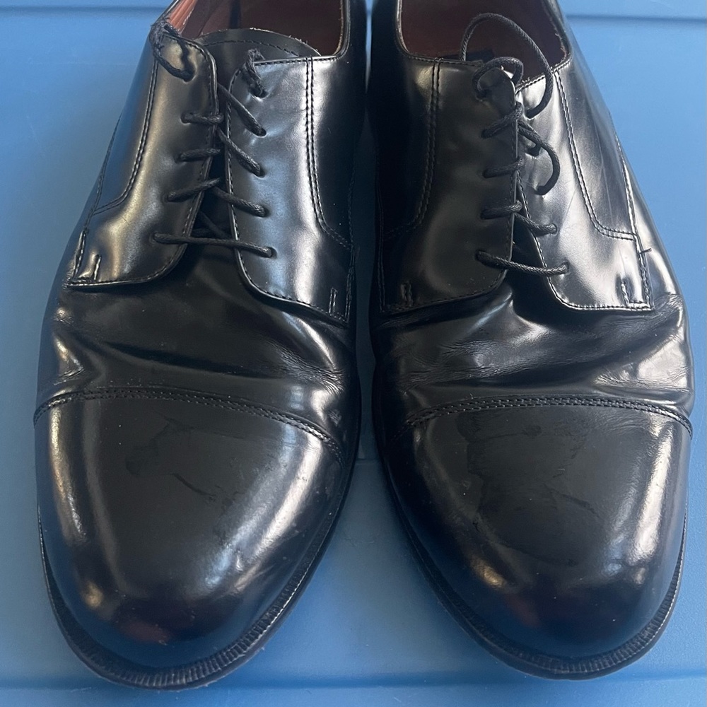 Mens Bostonia dress shoes, size 10.5, black